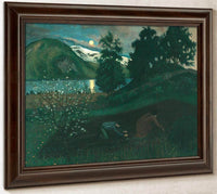 Spring Night In The Garden 1 By Nicolai Astrup Fine Art Print