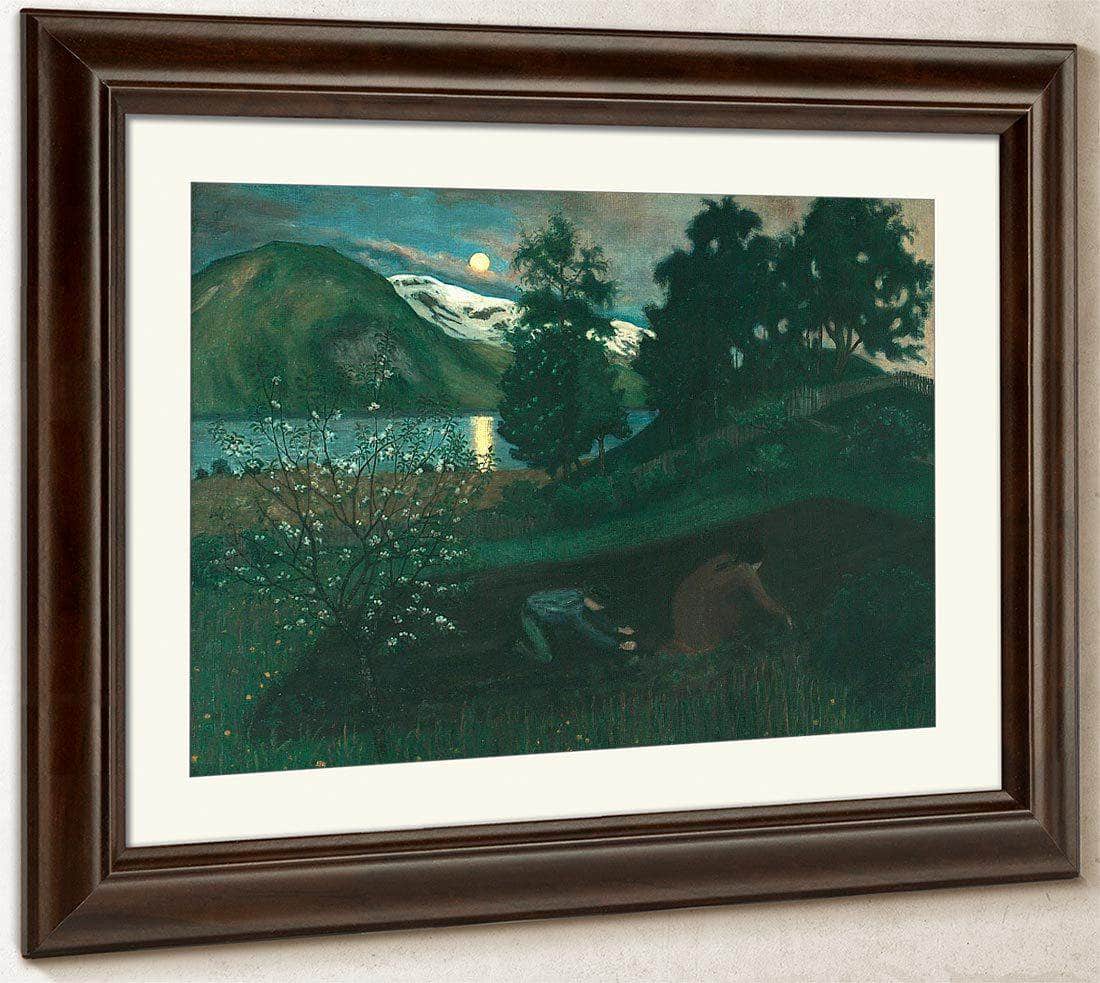 Spring Night In The Garden 1 By Nicolai Astrup Fine Art Print