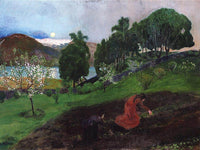 Spring Night In The Garden By Nicolai Astrup Fine Art Print