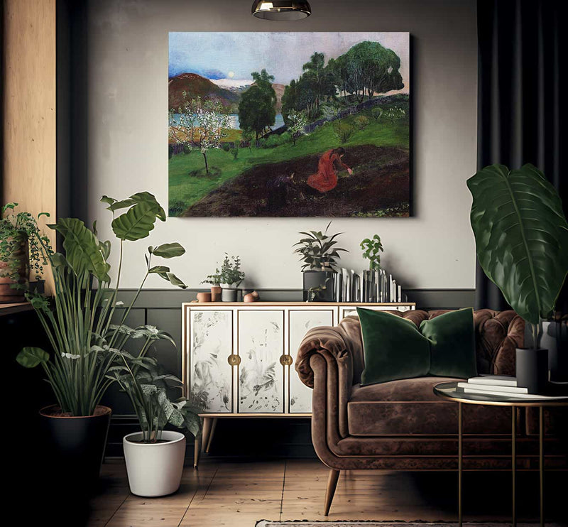 Spring Night In The Garden By Nicolai Astrup Fine Art Print