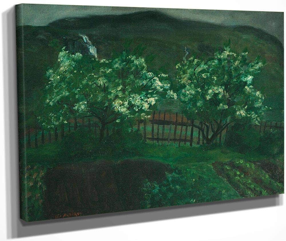 Spring Rain And Cherries By Nicolai Astrup Fine Art Print