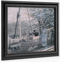 Spring Women And Men At Well 1875 By Winslow Homer Fine Art Print