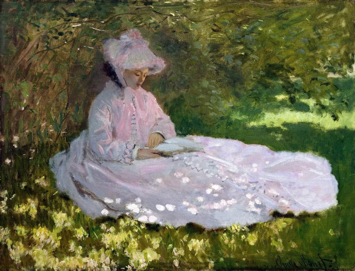 Springtime Painting Claude Monet Canvas Art Fine Art Print