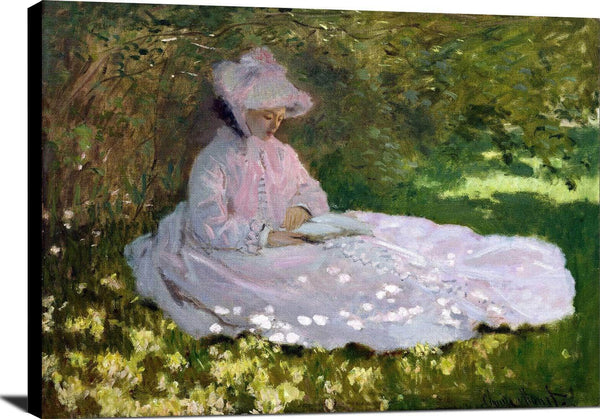 Springtime Painting Claude Monet Canvas Art Fine Art Print