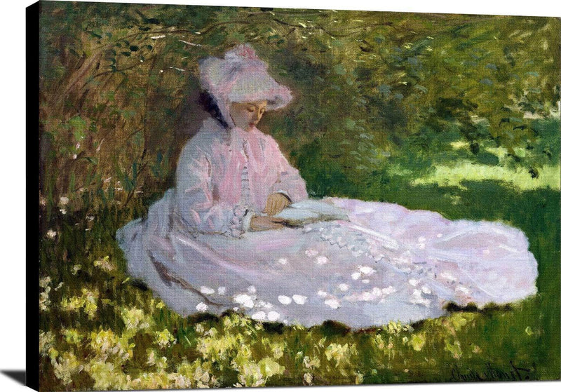Springtime Painting Claude Monet Canvas Art Fine Art Print