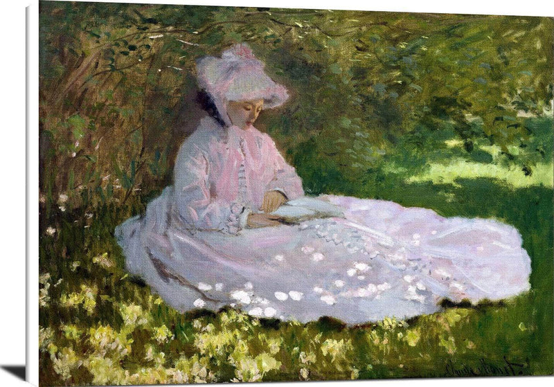 Springtime Painting Claude Monet Canvas Art Fine Art Print