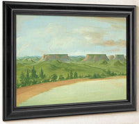 Square Hills, 1200 Miles Above St. Louis By George Catlin Fine Art Print