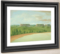 Square Hills, 1200 Miles Above St. Louis By George Catlin Fine Art Print