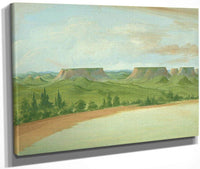 Square Hills, 1200 Miles Above St. Louis By George Catlin Fine Art Print