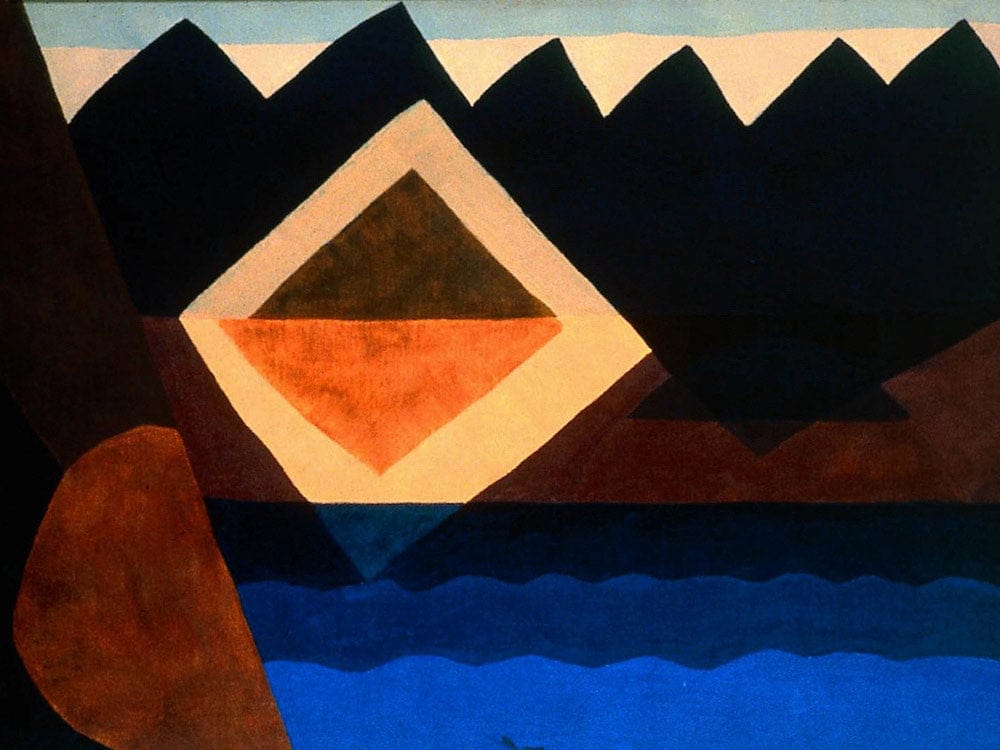 Square On The Pond By Arthur Dove Fine Art Print