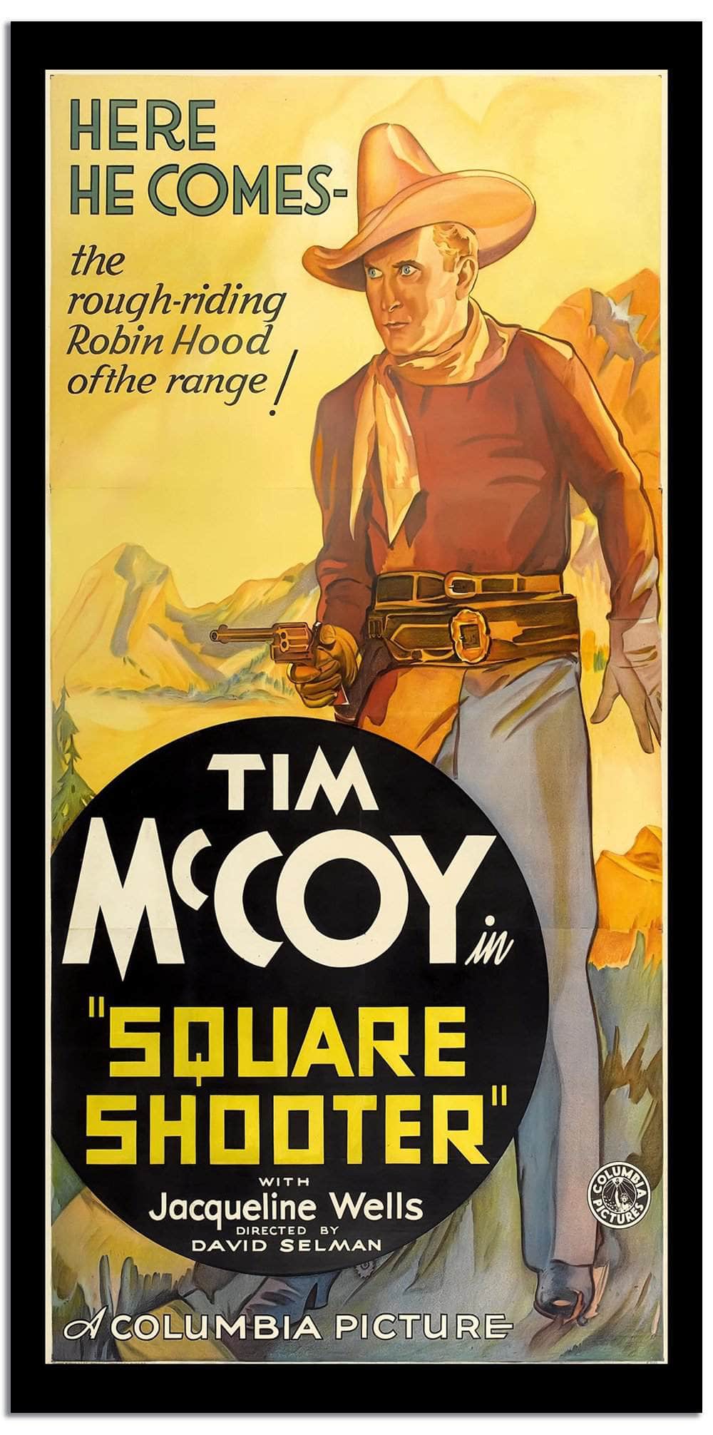 Square Shooter  Vintage Movie Poster Fine Art Print