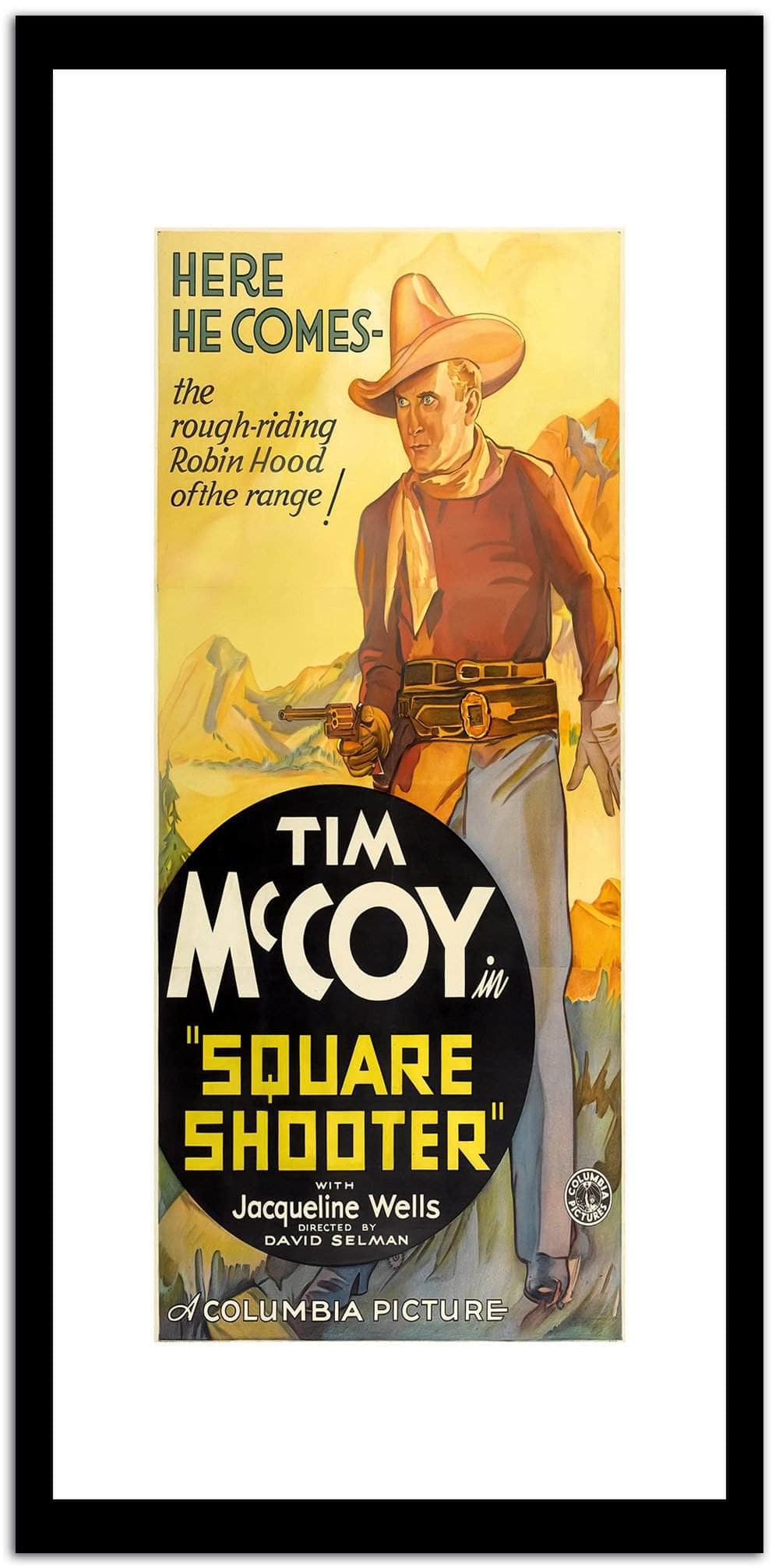 Square Shooter  Vintage Movie Poster Fine Art Print