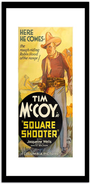 Square Shooter  Vintage Movie Poster Fine Art Print