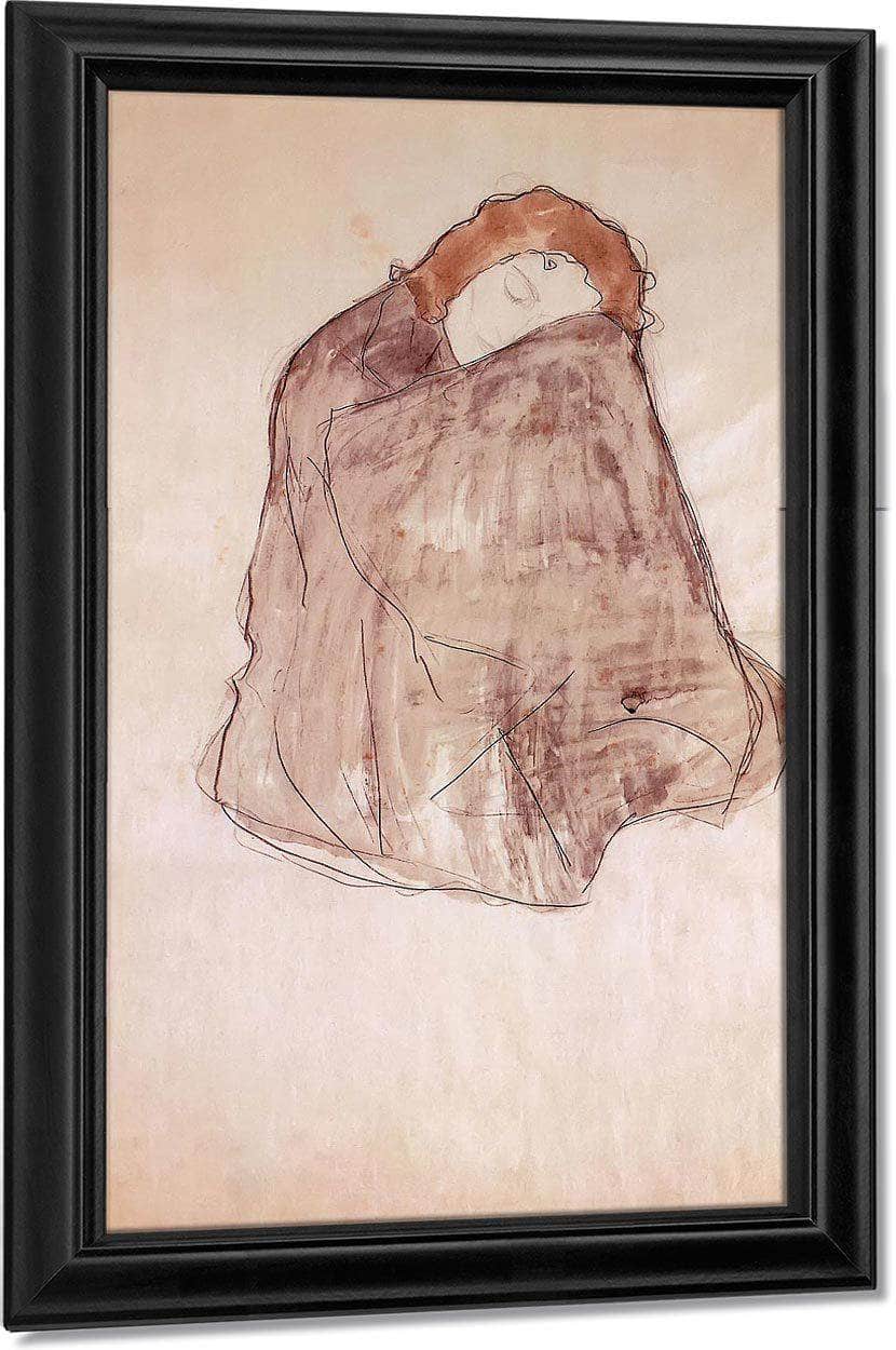 Squatting Woman, 1919 By Gustav Klimt Fine Art Print