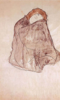 Squatting Woman, 1919 By Gustav Klimt Fine Art Print