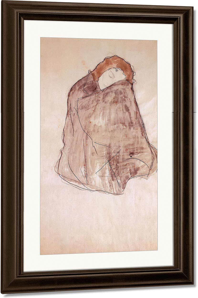 Squatting Woman, 1919 By Gustav Klimt Fine Art Print