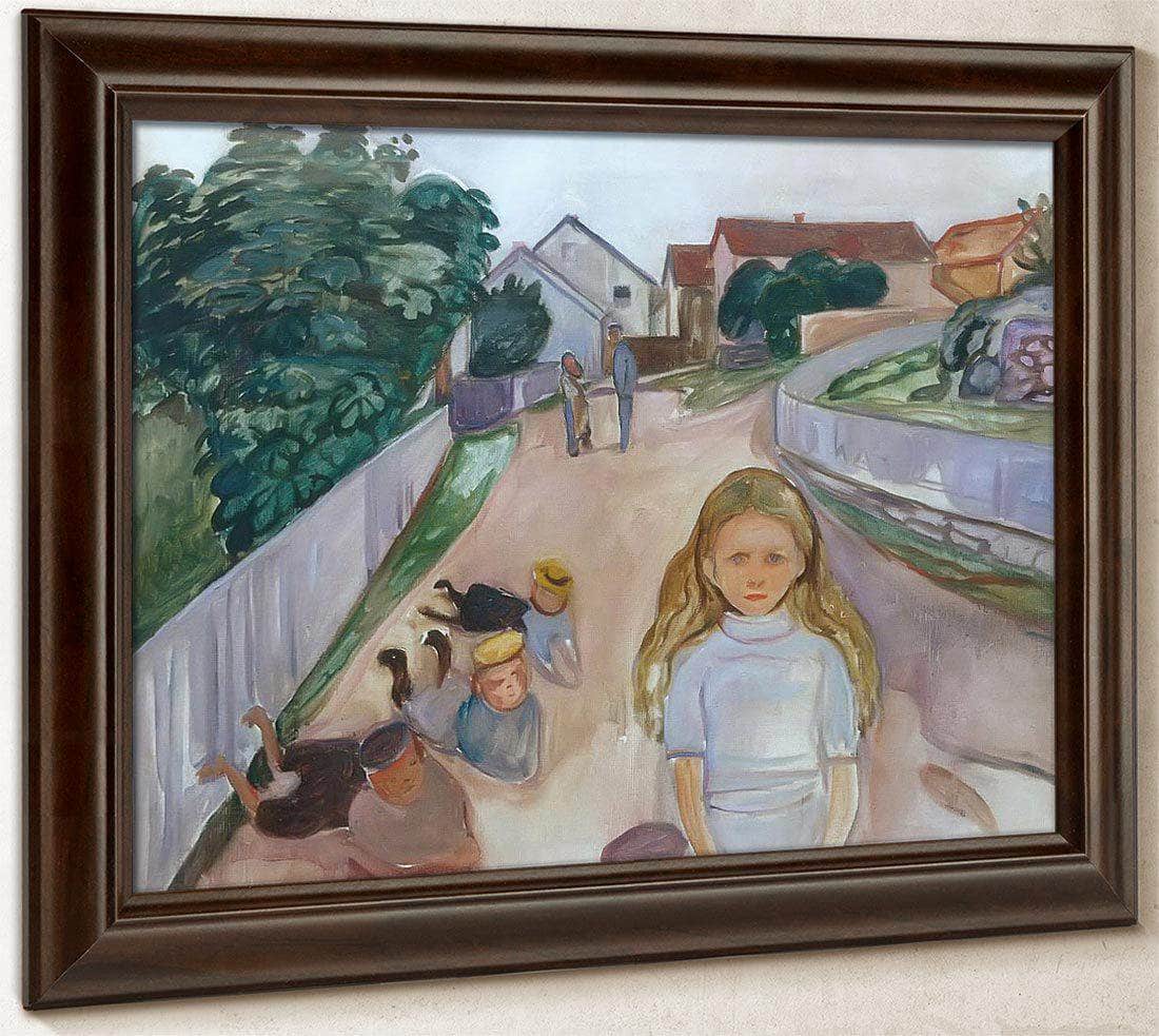 Sreet In Asgardstrand1902 By Edvard Munch Fine Art Print