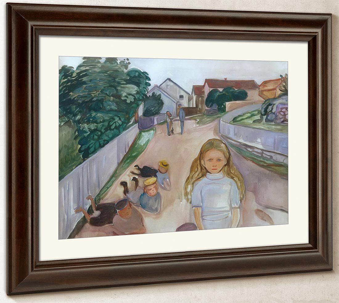 Sreet In Asgardstrand1902 By Edvard Munch Fine Art Print