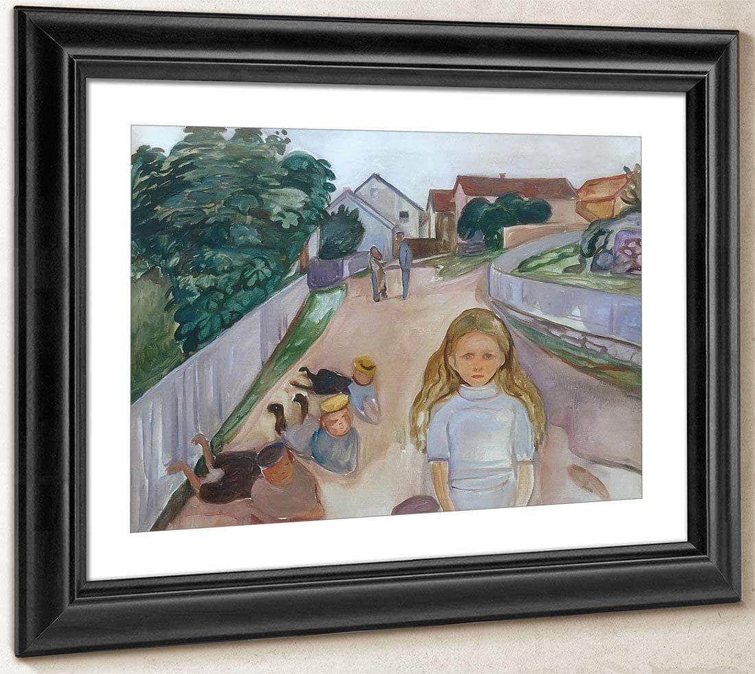 Sreet In Asgardstrand1902 By Edvard Munch Fine Art Print
