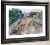 Sreet In Asgardstrand1902 By Edvard Munch Fine Art Print