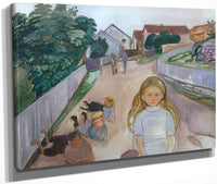 Sreet In Asgardstrand1902 By Edvard Munch Fine Art Print