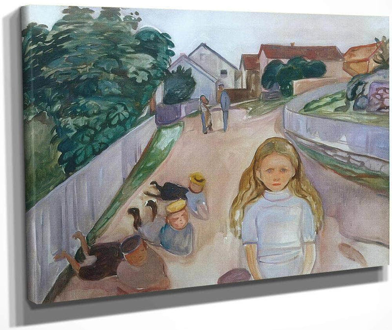 Sreet In Asgardstrand1902 By Edvard Munch Fine Art Print