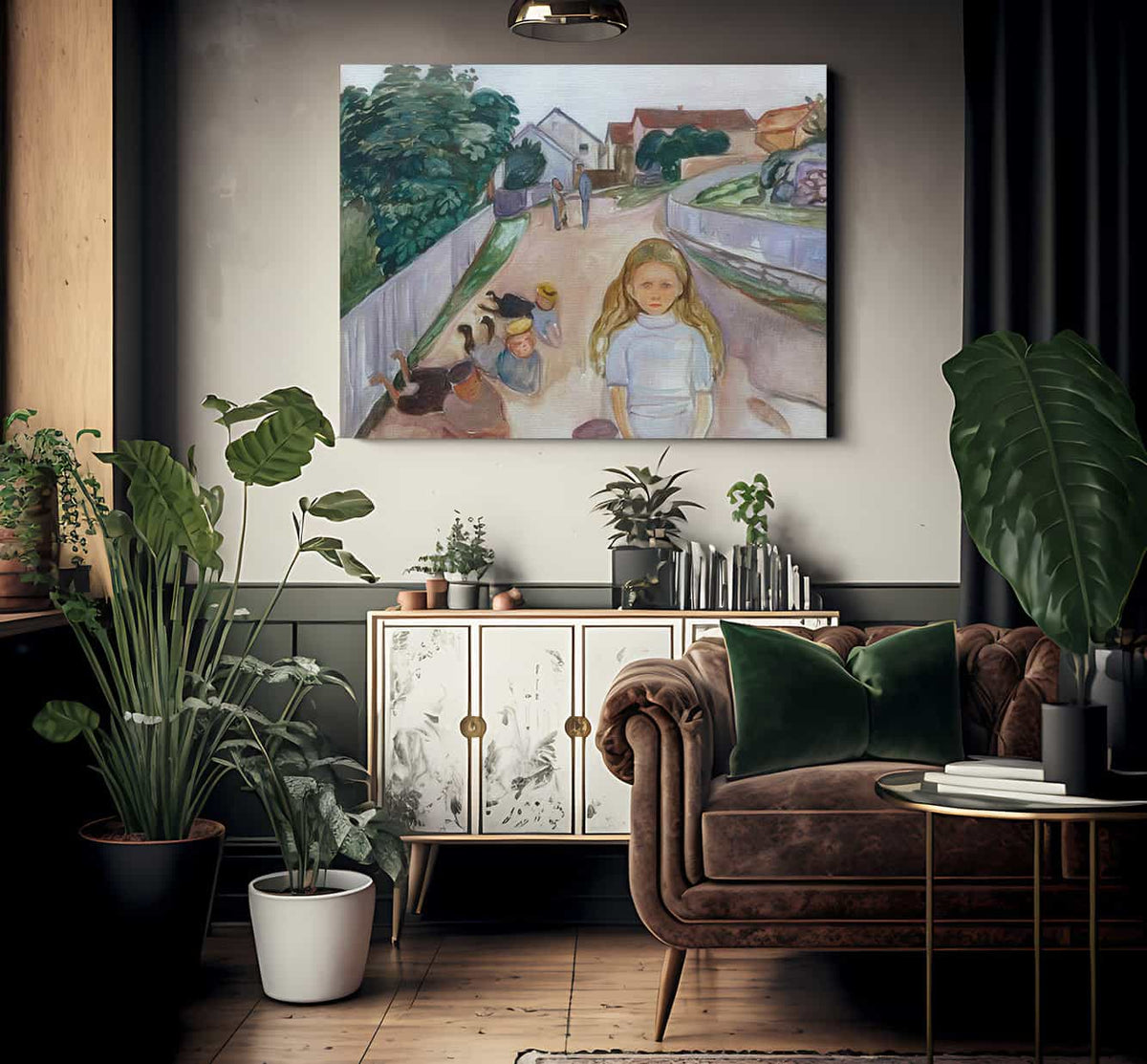 Sreet In Asgardstrand1902 By Edvard Munch Fine Art Print