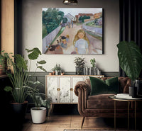 Sreet In Asgardstrand1902 By Edvard Munch Fine Art Print