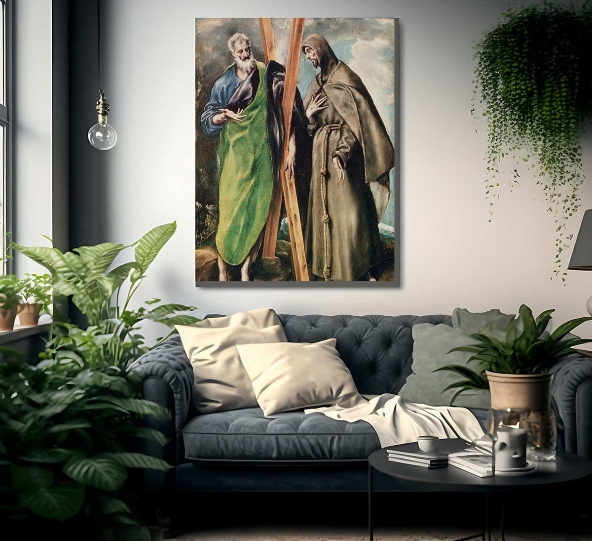 Ss. Andrew And Francis Of Assisi By El Greco Fine Art Print