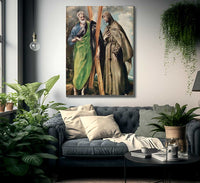 Ss. Andrew And Francis Of Assisi By El Greco Fine Art Print