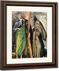 Ss. Andrew And Francis Of Assisi By El Greco Fine Art Print