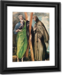 Ss. Andrew And Francis Of Assisi By El Greco Fine Art Print