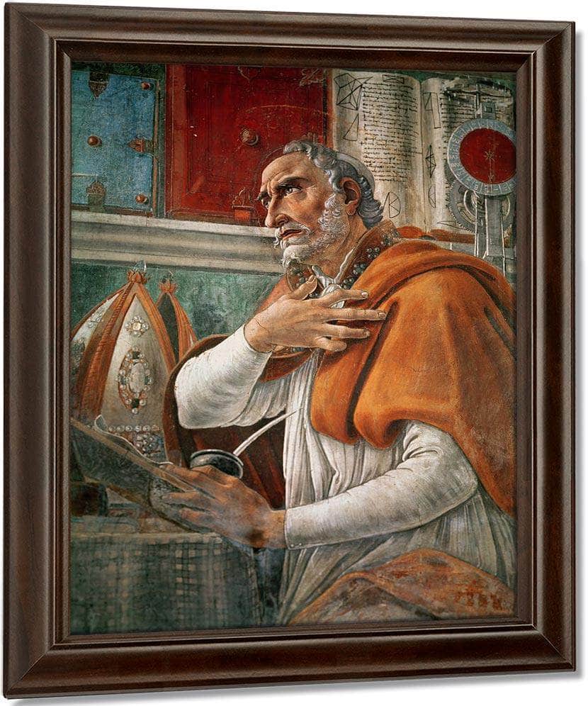 St. Augustine In His Cell By Sandro Botticelli Fine Art Print