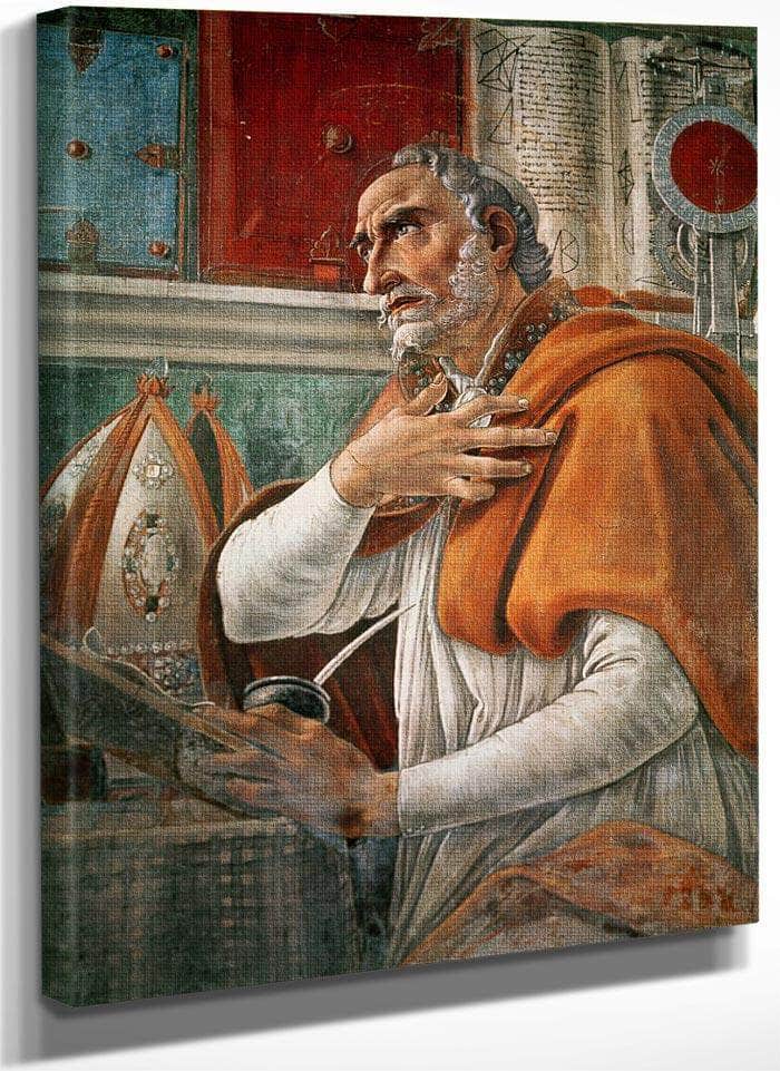 St. Augustine In His Cell By Sandro Botticelli Fine Art Print