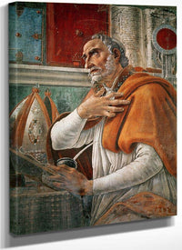 St. Augustine In His Cell By Sandro Botticelli Fine Art Print