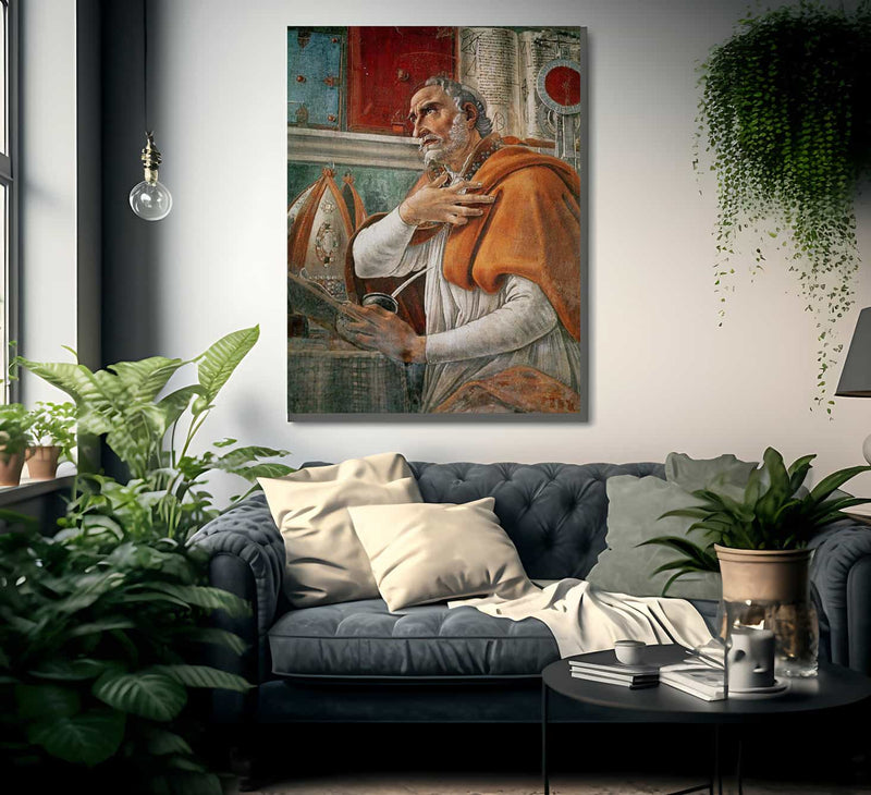 St. Augustine In His Cell By Sandro Botticelli Fine Art Print