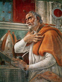 St. Augustine In His Cell By Sandro Botticelli Fine Art Print