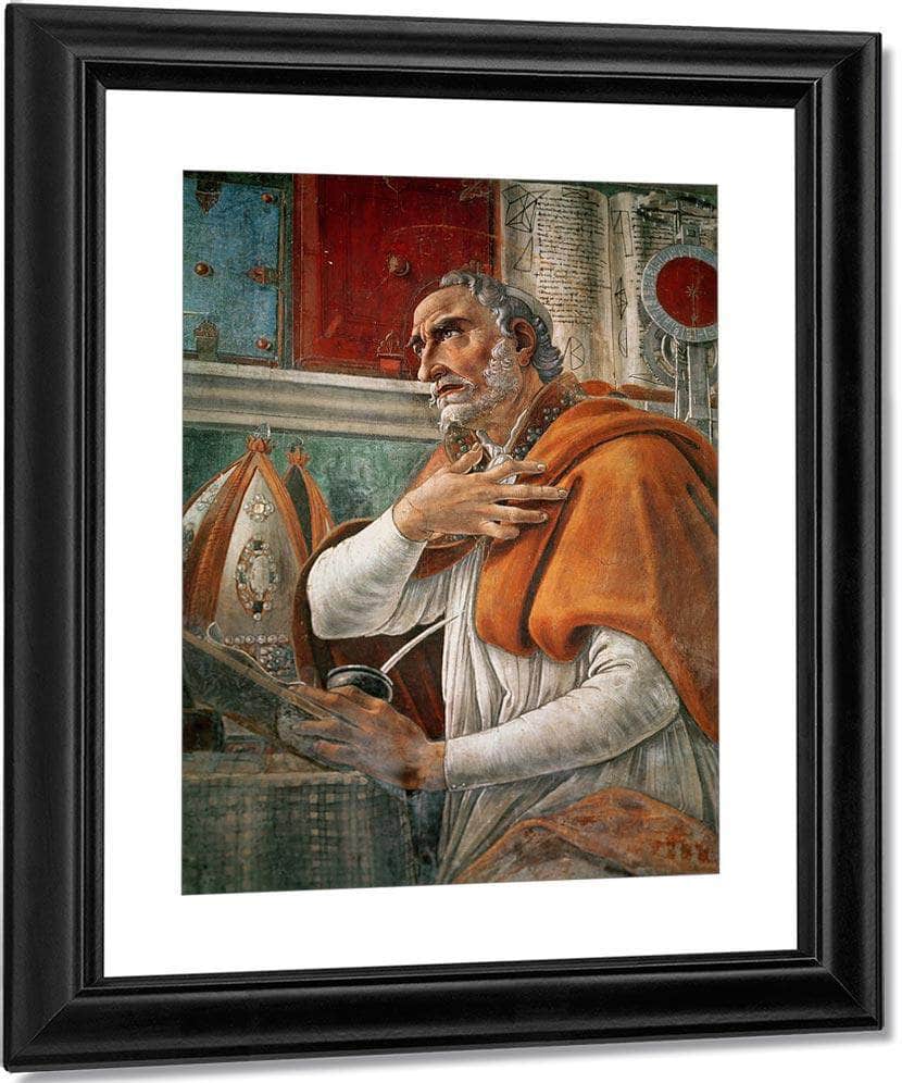 St. Augustine In His Cell By Sandro Botticelli Fine Art Print