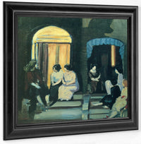 St Botolphs Street, Ca 1910 By George Luks Fine Art Print