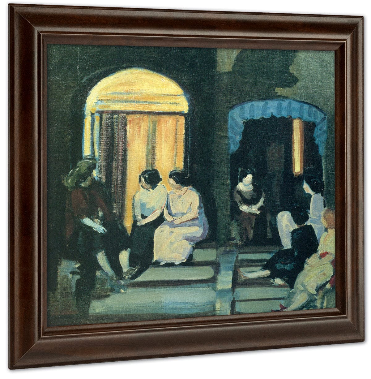 St Botolphs Street, Ca 1910 By George Luks Fine Art Print