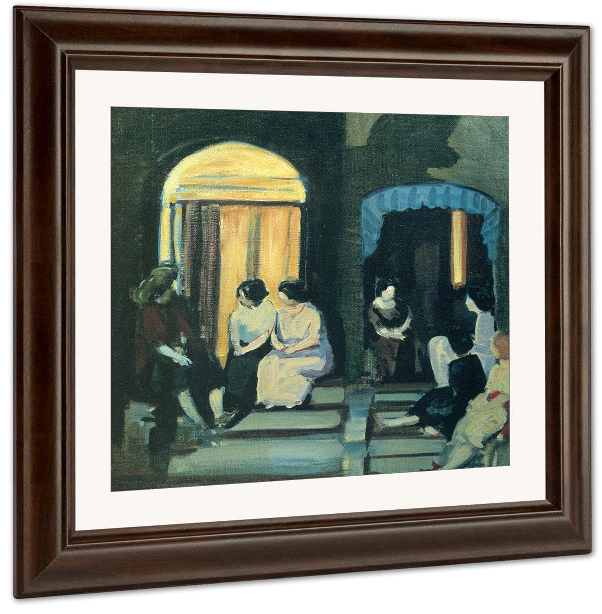 St Botolphs Street, Ca 1910 By George Luks Fine Art Print