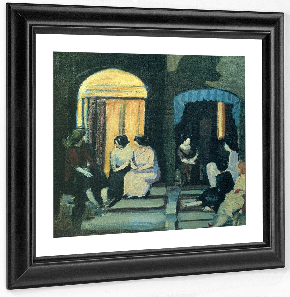 St Botolphs Street, Ca 1910 By George Luks Fine Art Print