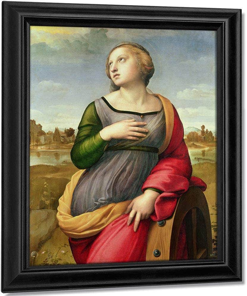 St. Catherine Of Alexandria By Raphael Fine Art Print