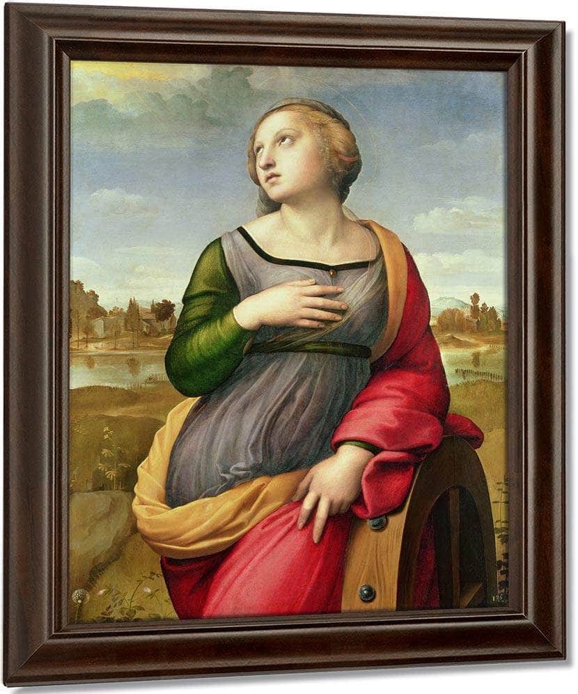 St. Catherine Of Alexandria By Raphael Fine Art Print