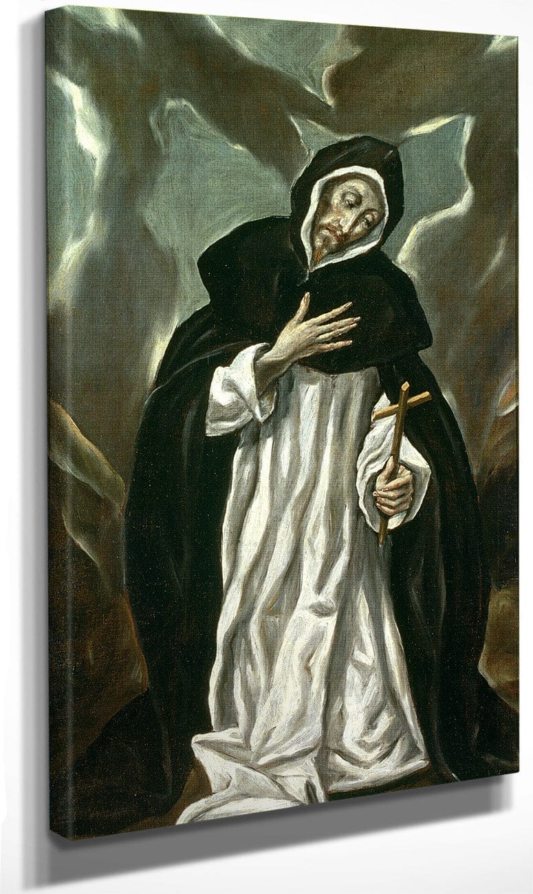 St.Dominic Of Guzman (C.1170 1221) By El Greco Fine Art Print