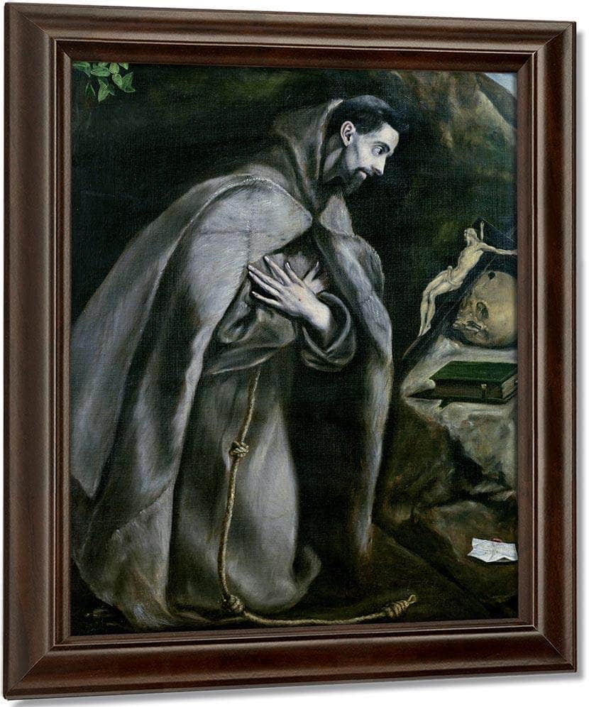 St. Francis Of Assisi By El Greco Fine Art Print