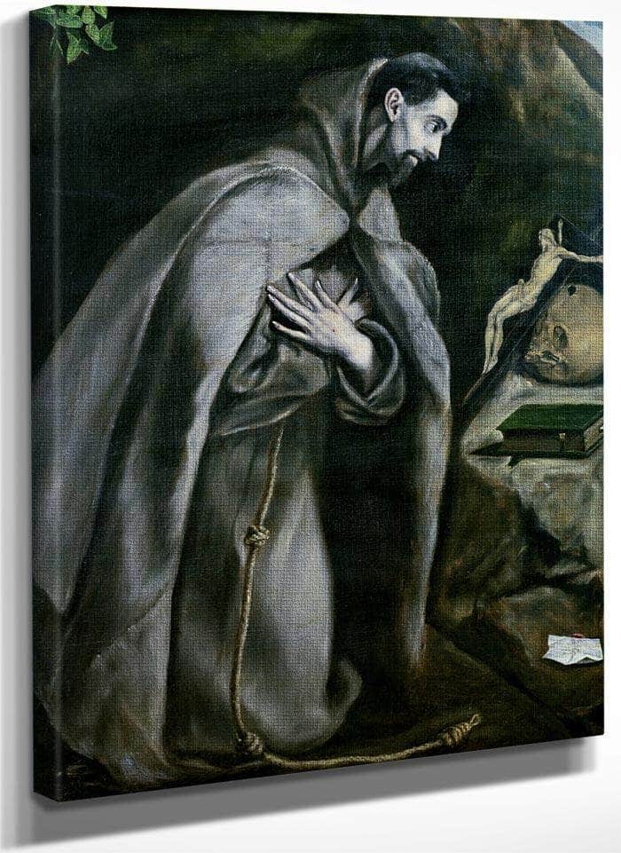 St. Francis Of Assisi By El Greco Fine Art Print
