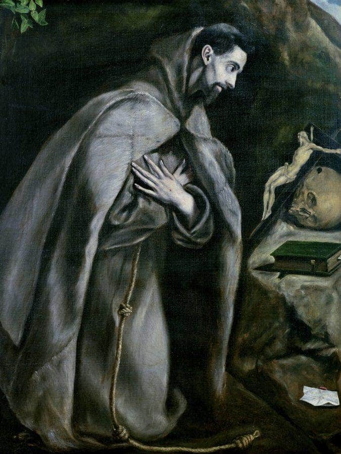 St. Francis Of Assisi By El Greco Fine Art Print