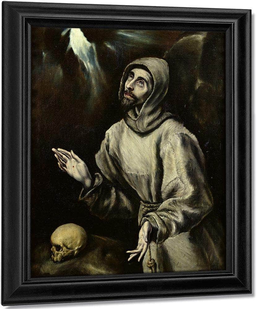 St. Francis Of Assisi Receiving The Stigmata By El Greco Fine Art Print