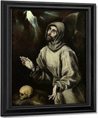 St. Francis Of Assisi Receiving The Stigmata By El Greco Fine Art Print
